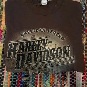 brown harley davidson t shirt